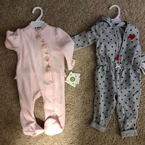 9 month old baby girl rompers.